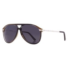 Cartier Santos de Cartier Grey Pilot Men's Sunglasses CT0105S 003 60