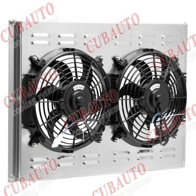 Shroud + 2*10'' Fans + Relay For 1966-1970 Chrysler Newport  Dodge Monaco 7.2L V8