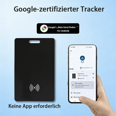 Business Card Tracker RFID Schutz Slim Wallet Karte für Android Google Find Hub