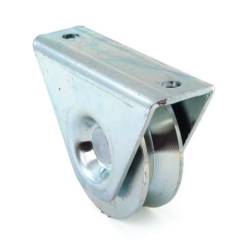 Roue à gorge V 325 COMUNE : roulement à billes fluide pour portail lourd