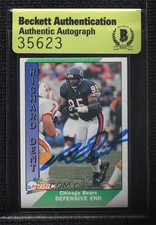 BAS 1991 Pacific Richard Dent #47 Beckett Auth Sticker Auto HOF ur8