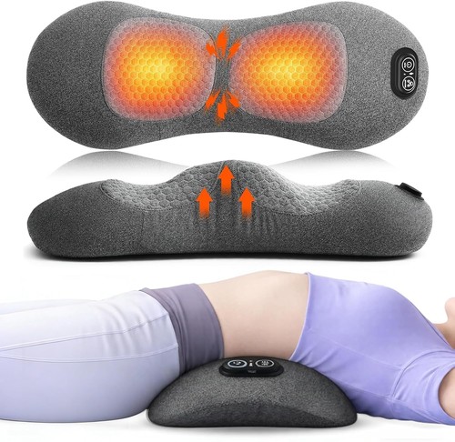 Electric Lumbar Support Pillow 3 In 1 Smooth Spine Triple Fusion Back Massager