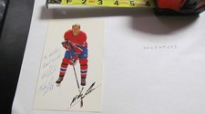 Mike Lalor Signed Photo Card NHL