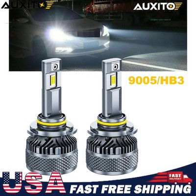 AUXITO 9005 HB3 LED Headlight Bulbs Kit High Low Beam Super Bright 20000LM 6500K