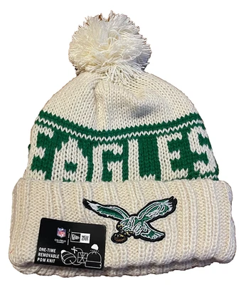 NEW ERA Philadelphia Eagles Hat Birds Throwback Logo NFL Football Beanie Kelly New Men