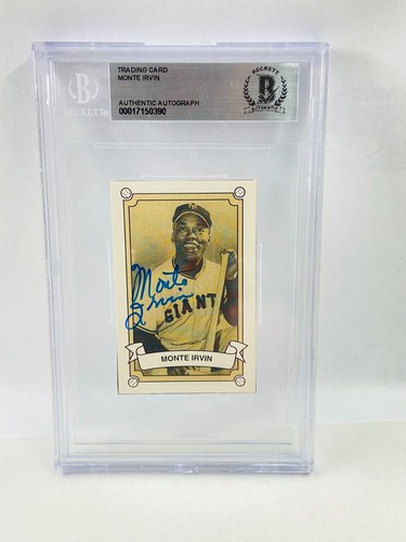 1992 Sports Card News Monte Irvin Auto Beckett Authentic | eBay
