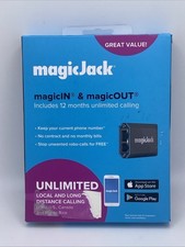 magicJack VOIP Phone Adapter Unlimited US Canada Calls Internet Phone App