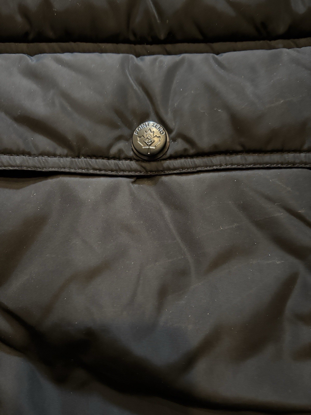 Men’s POINT ZERO Black Puffer Jacket Detachable F… - image 4