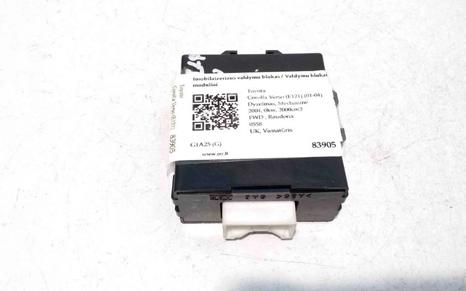 Modulo comando immobilizzatore TOYOTA COROLLA Verso ZER, ZZE12, R1 28533172 - Immagine 3 di 4