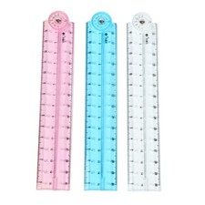 Clear Drawing Ruler Folding Ruler Straight Ruler Measuring length 0-30cm