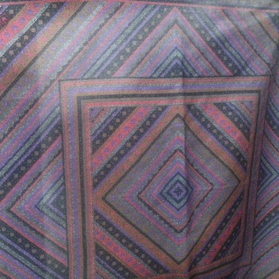 [GUC] MISSONI Silk Scarf 54x54cm Multicolor Geometric Diamond : From JAPAN