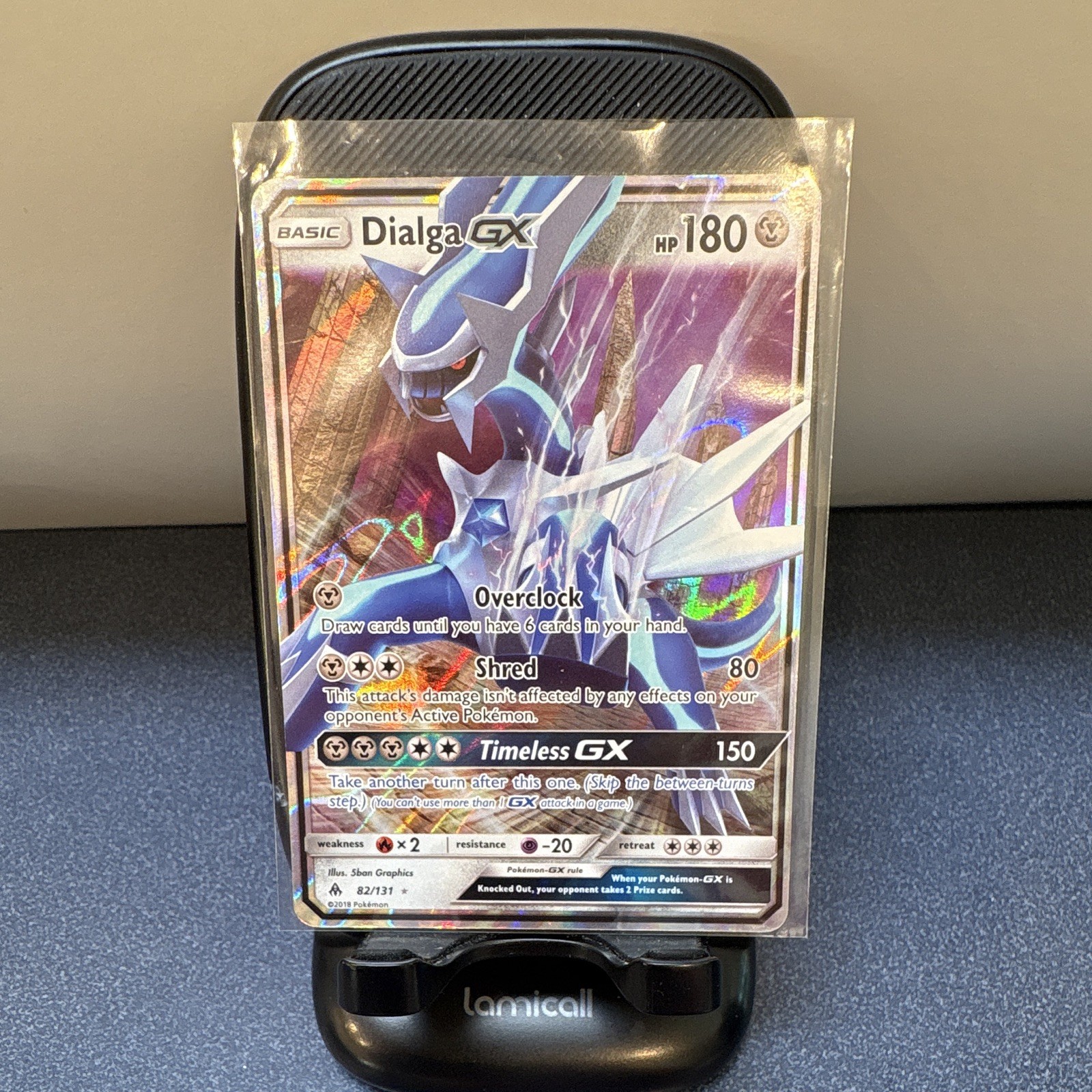 The Pokemon Company Dialga GX 82/131 Forbidden Light Ultra Rare Holo EN