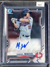 Maciel, Gabriel - 2021 Bowman Chrome Prospect - Autograph - INV1