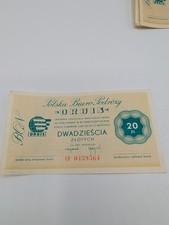 Polish Travel Agency ORBIS - 20 zloty CF CG CD series  1960