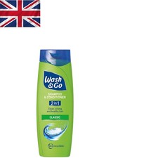 Wash&Go Classic 2-in-1 Hair Shampoo & Conditioner - Gentle, , 400ml x 6 9.16 per litre