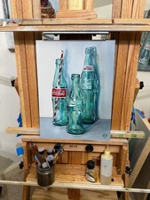 Original Oil Painting Still Life Realism "Colas" 16x12 Custom Cut Wood Canvas