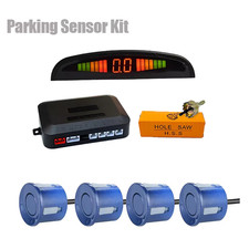 Car LED Parking Sensor Kit with 4 Radar Accurate Digital Display of Obstacle Dis