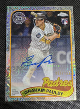 2024 Topps Chrome - Graham Pauley #T89CU-GP Silver Mojo Refractor Auto /199 (RC)