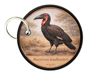 Schlüsselanhänger doppelseitig bedruckt heiliger Ibis Threskiornis aethiopicus