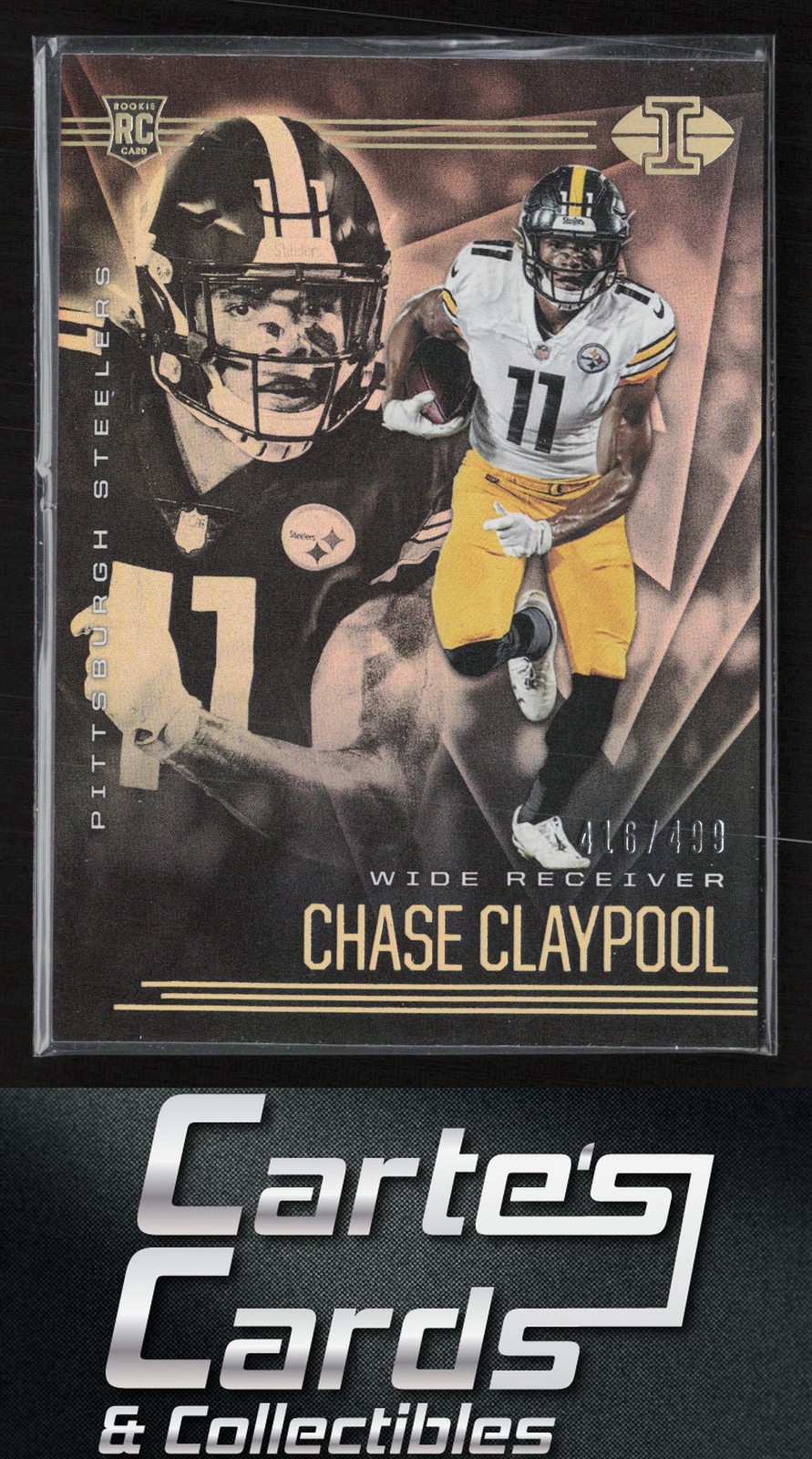 Chase Claypool 2020 Panini Illusions #31 Trophy Collection Bronze RC 416/499