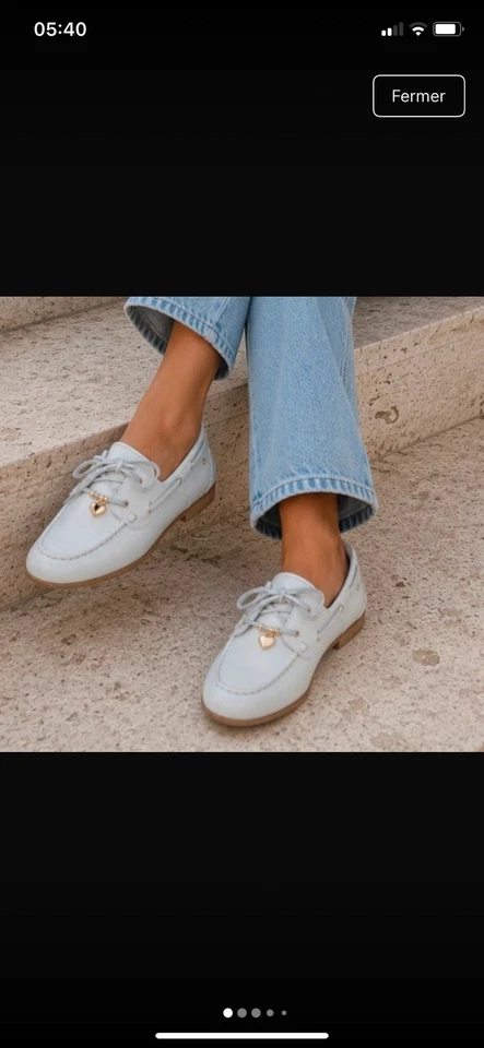 Mocassins Maje Blanc Nouvelle Collection Neufs - Photo 1/4
