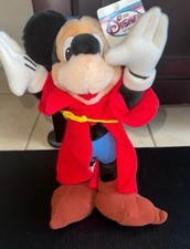 Mickey Mouse Fantasia Sorcerer 12  Plush Wizard Disney Store Vintage NWT Item