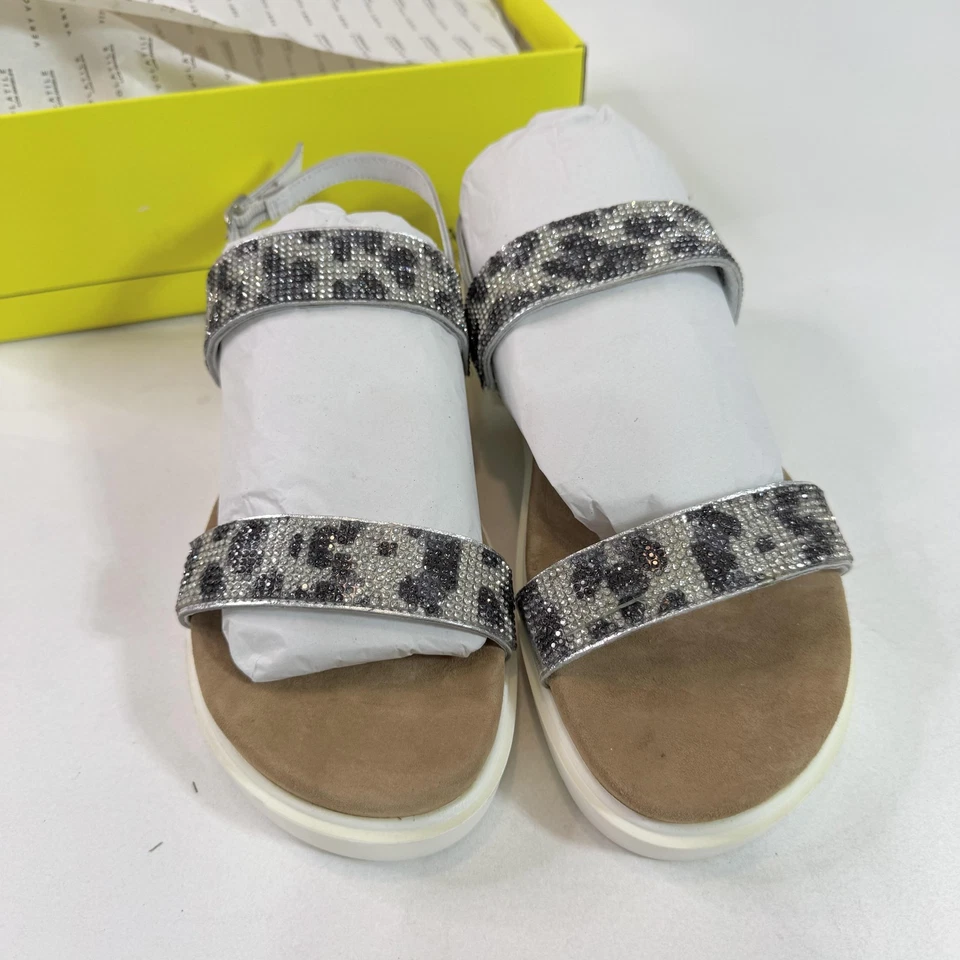 Very Volatile Hotness Shoes Womens Size 9 Sandals Leather Upper Buckle Leopard - Image 4 of 4