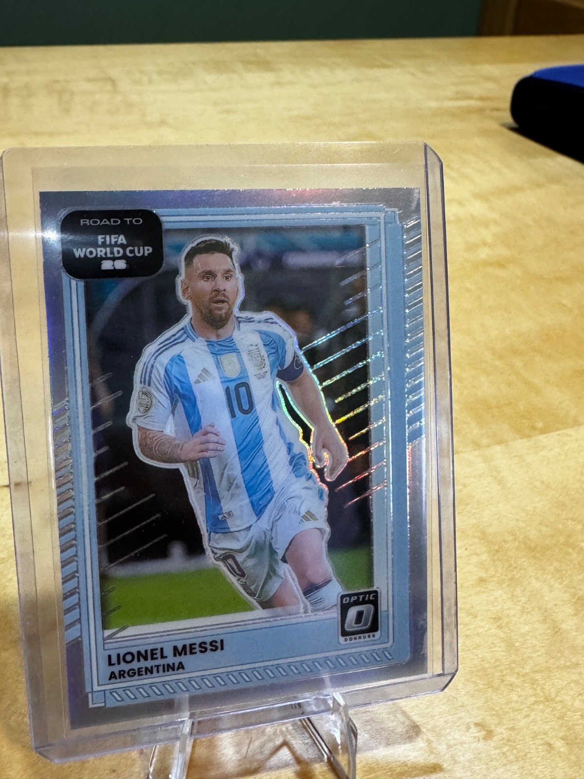 2025-26 Panini Donruss Road to FIFA World Cup 26' Lionel Messi Optic Holo #154 view 2