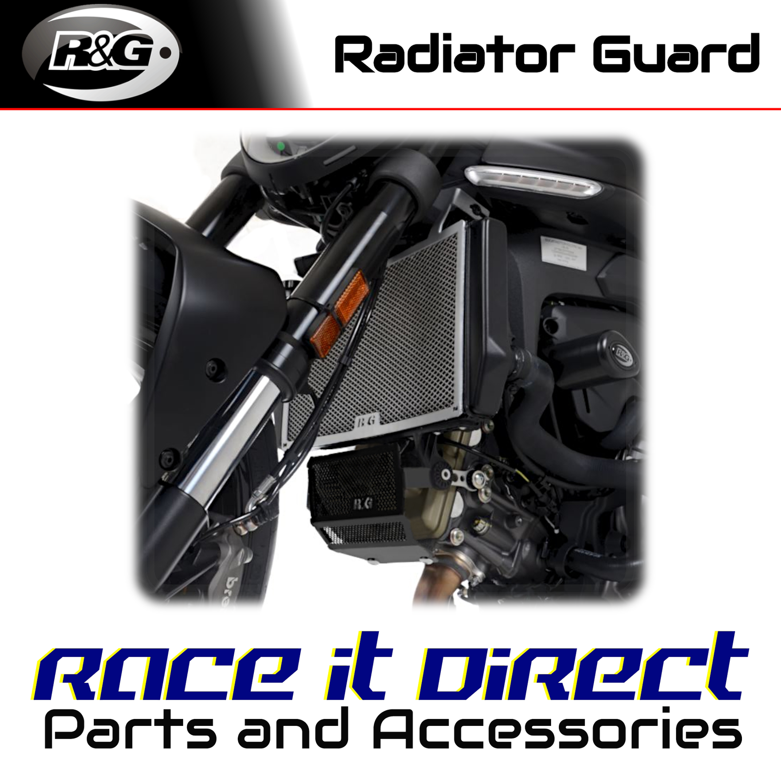 Aluminium Radiator Guard for Ducati Monster 937 2021-2025 R&G