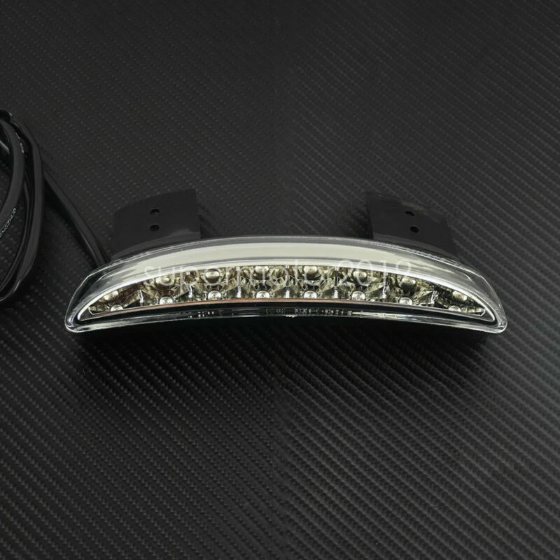 Rear Fender Brake Running Tail Light Clear Lens Fit For Sportster XL 883 1200 48 - Image 2 of 4