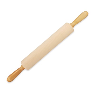 Crafted in the USA Maple Rolling Pin with Handles - Classic Rolling Pin for B...