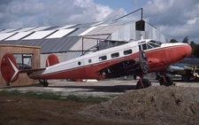 Kodachrome Slide G-BKRN Beechcraft D18S Cranfield 1988 (B14)