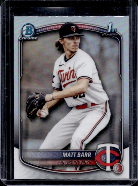 2025 Bowman Draft Matt Barr Chrome Refractor 1st Prospect #BDC-154 Twins