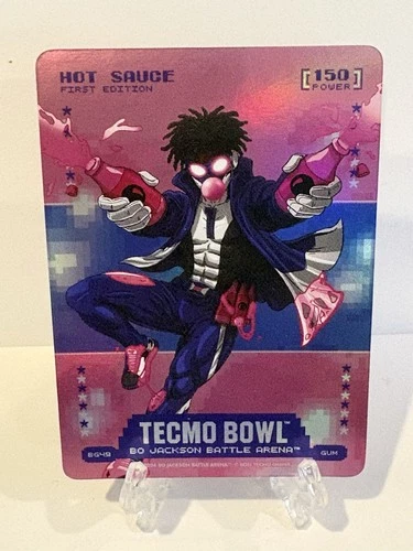 Bo Jackson Battle Arena Tecmo Bowl #BG49 Hot Sauce Gum Battlefoil Sauce Gardner
