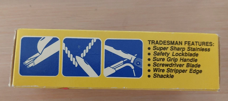 New in Box Imperial Tradesman TM3 Lockback Folding Knife Schrade Made in USA - Bild 2 von 3