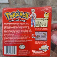 Authentic Pokemon Red Version Gameboy CIB