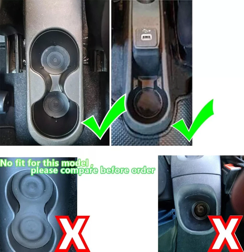 Reposabrazos de coche para Fiat 500 2012-2023 consola central almacenamiento (estilo línea negra roja) Foto 2 de 4