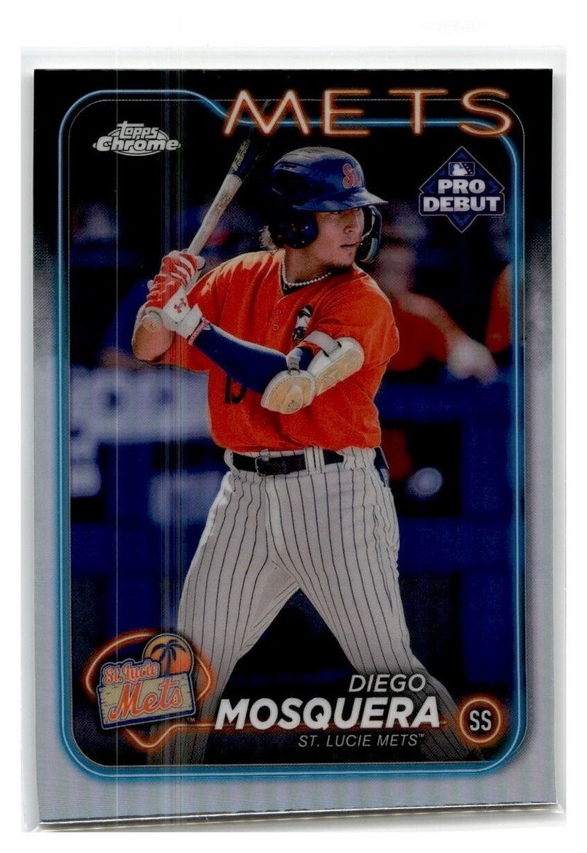 2024 TOPPS PRO DEBUT CHROME BASE DIEGO MOSQUERO PDC-72 METS