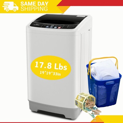 Full Automatic Washing Machine Top Load Portable Washer for Dorm Apartment RV