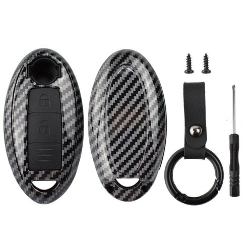 Car Remote Key Shell Cover Fob Case Pocket For Nissan 370Z Qashqai Leaf QX50 56 - Picture 3 of 6