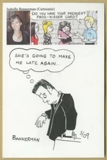 Isabella Bannerman - American cartoonist - Six Chix - Nice signed sketch - 2009