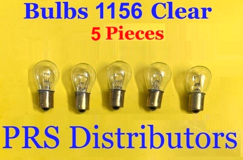 5 Pieces Clear Bulbs 1156  Single Filament 12V For Some Cars Trucks Boats