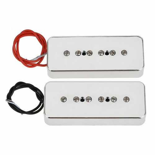 New set 2 PU Soapbar - silver - céramiques - pour guitare avec P90 - Photo 1 sur 3