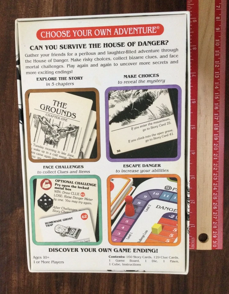 Choose Your Own Adventure Board Game House of Danger 2018 Excellent Sealed Cards - Image 2 of 3