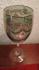 Cristallerie Italian Arte Italica Green Medici Wine glasses