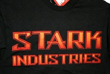 Marvel Comics Invincible Iron Man Stark Industries logo T-Shirt New NOS Medium