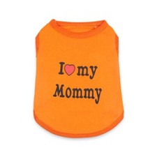 Puppy Cat Cute Printed Love Mom Dad Apparel Pet Dog Clothe T Shirt Vest Clothing