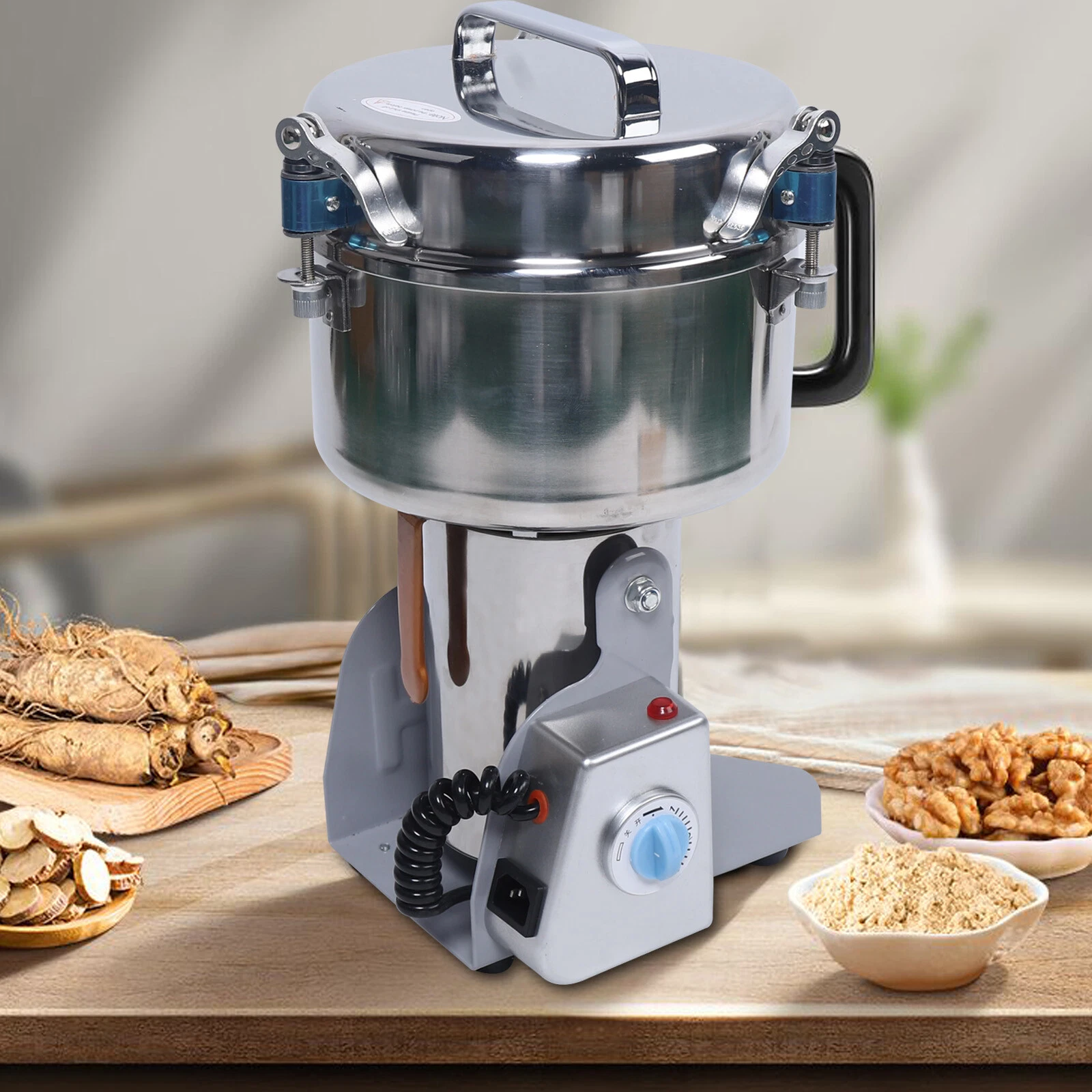 2000g Electric Herb Grinder Spice Grain Crusher Pulverizer Machine 32000rpm