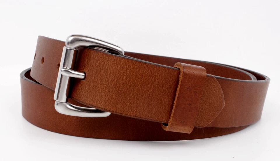 Cinturón de cuero de búfalo genuino para hombre hecho en Amish EE. UU. trabajo pesado 1 1/4" pulgadas Foto 2 de 4