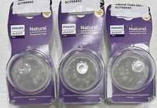 Lot of 6 Philips Avent Natural Response Baby Bottle Nipples - Flow 0m 